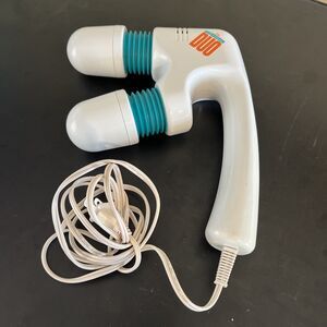 Homedics Dynamic Duo Twin Head Back Massager PM-707 Handheld Working